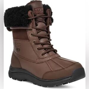 Ugg Adirondack Faux Fur Lined Combat Boots Brown casual classic outdoor winter